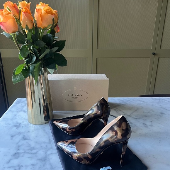 Prada 36.5 camouflage high heels - Picture 2 of 7